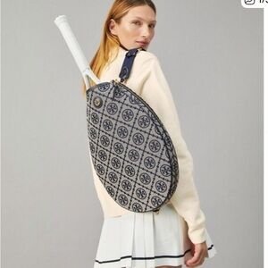 Tory Burch T Monogram Jacquard Tennis Bag
